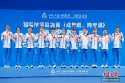 （粤港澳全运会）羽毛球成年组团体赛落幕 两场苏浙对决平分秋色